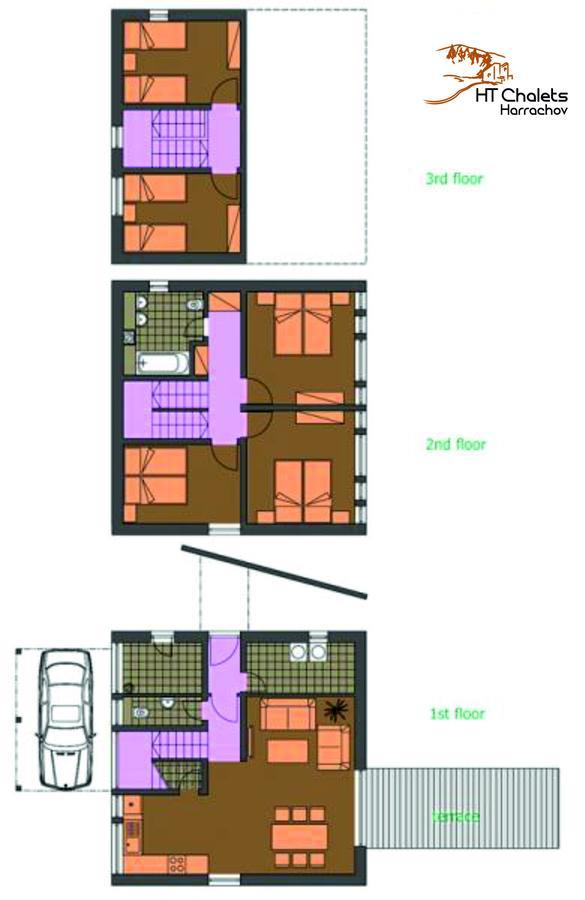 Ht Chalets Harrachov Esterno foto
